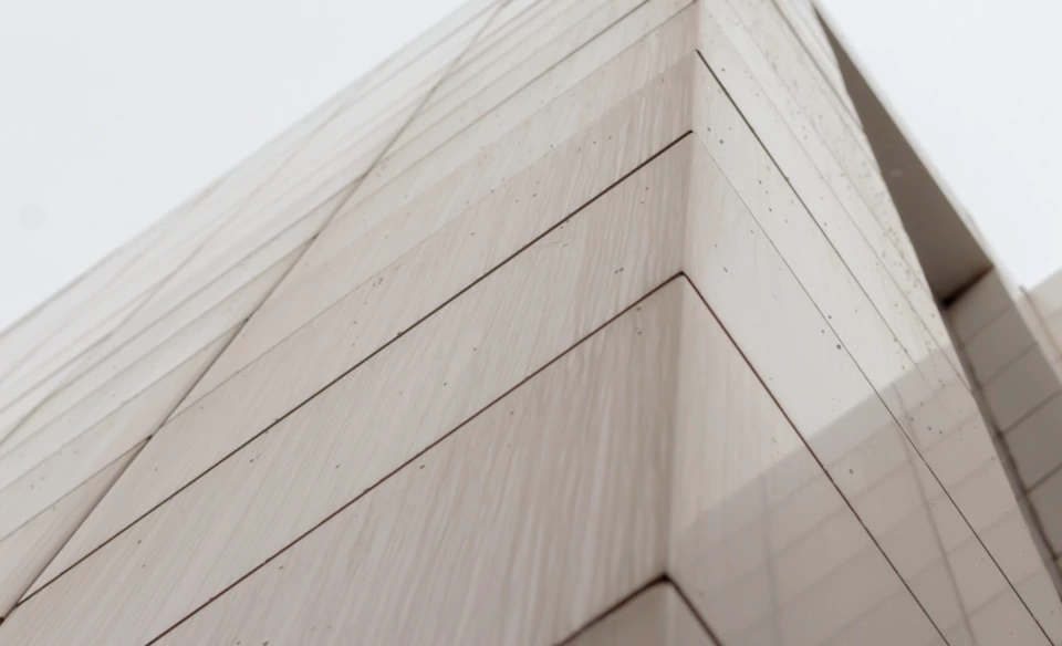 outside corner of a modern architecture building image